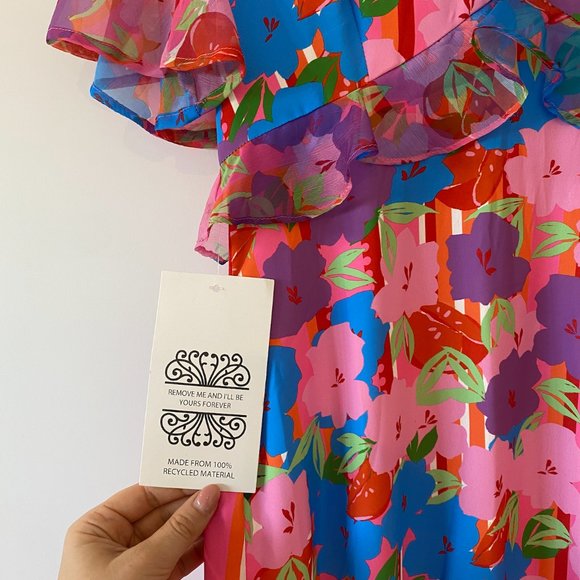 Never Fully Dressed: Saskia Ruffle Midi Dress | size 10 - Picture 6 of 10